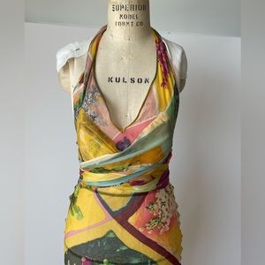 Vintage Jean Paul Gautier Sundress, floral print, sheer